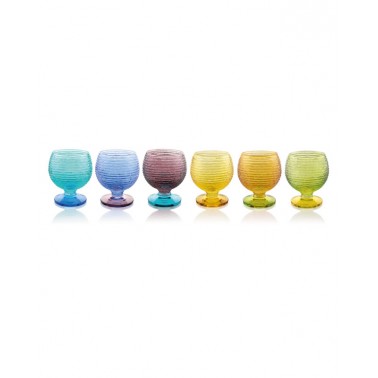 Set multicolor 6 vasos de licor Prado Jaca tienda online